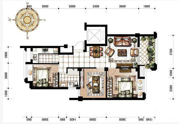 网友总结美式风格两房装修预算清单,装修小白收藏哦!