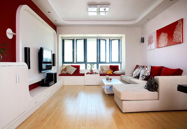 真是没想到，采用红色与白色装修的房子居然可以这么漂亮！
