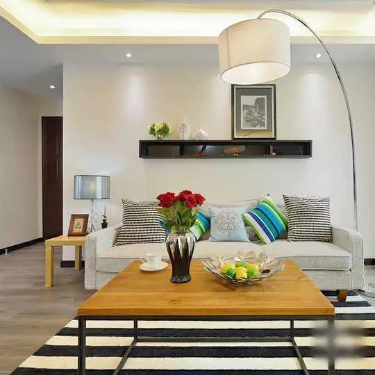 120平米4房现代风格装修非常实用，一个小吧台就让人喜欢的不得了！