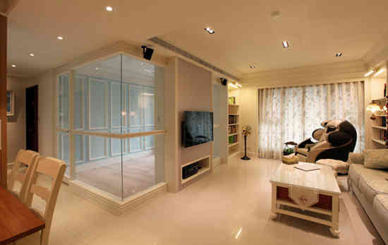 美式田园风格小三房装修案例,随时享受自然的生活气息!