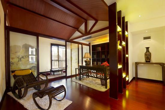 中式风格典雅书房装修案例,演绎中国传统美学!