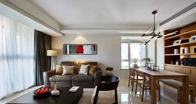 同事新家89平现代简约装修，电视背景墙装修都说有特点！