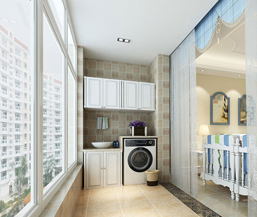 阳台装修配个吊柜吧,既美观还实用!