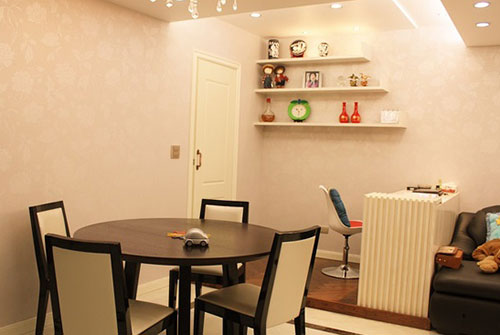 小餐厅装修设计这样做吧，实用美观还不占地方！