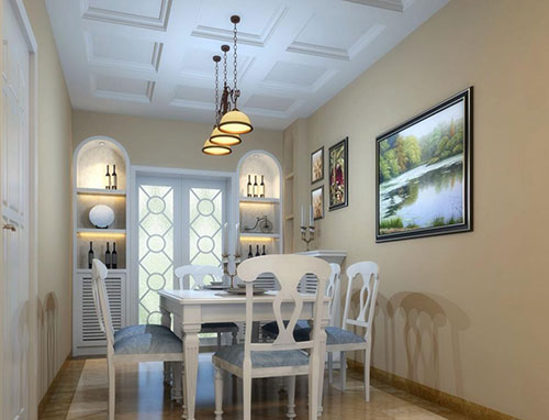 同事们家里的餐厅吊顶装修,真的很漂亮!