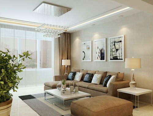不仅省钱还特有面的简约风格客厅装修案例