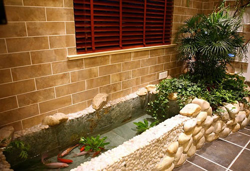 阳台养鱼真的没必要自己建鱼池!防水不好做的哦!