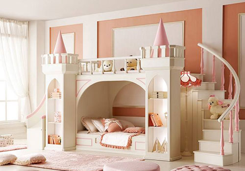 同事给小公主装修粉嫩的公主房，大家一致建议用第五款！