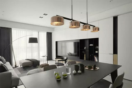 朋友新家装修采用黑白色搭配,朋友圈议论了好几天!