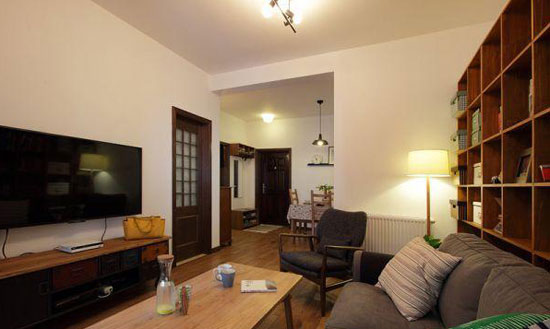 58平米挤出的小两房装修被朋友说老气,但已经很满足了!