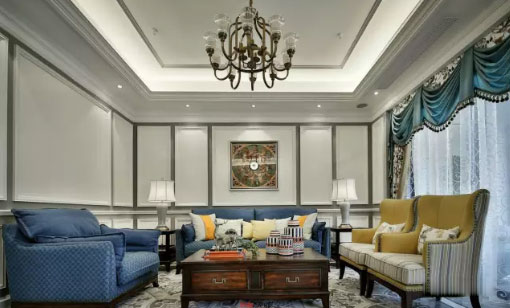 美式风格混搭轻奢别墅装修,创业十年终于有了家!