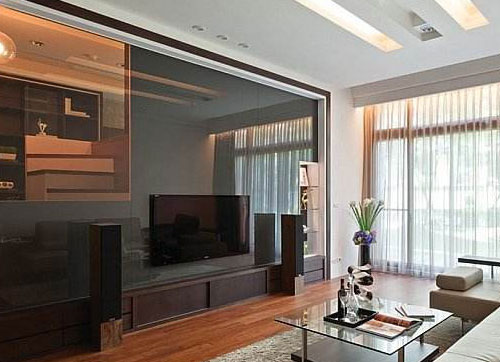 玻璃电视背景墙施工方法介绍