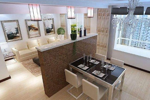 美观实用的客餐厅隔断装修案例!五种客餐厅隔断方式!