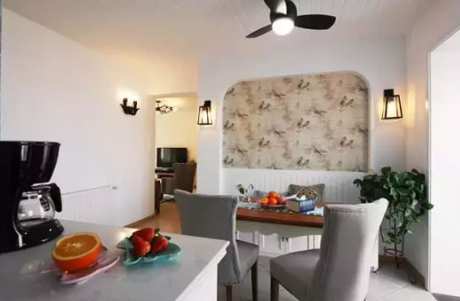 墙面刷白没有吊顶的小两房装修案例,大家都说效果不错!