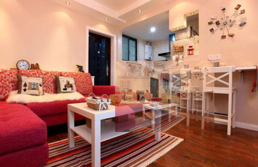 格外温馨的58平米小空间装修案例，餐厅设计真的很完美！