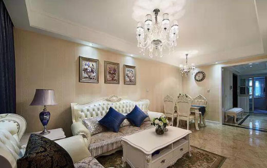 朋友家88平米简欧风格装修很大气,餐厅厨房隔得有点远!