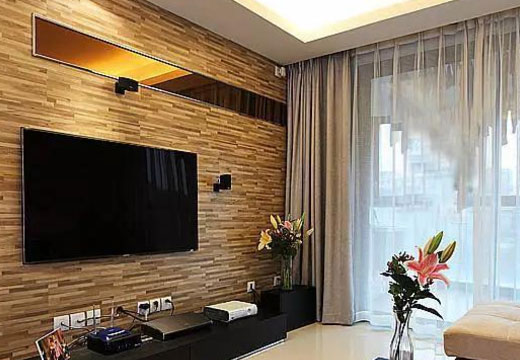 现代简约风格的电视背景墙装修案例，不仅省钱效果还超赞！