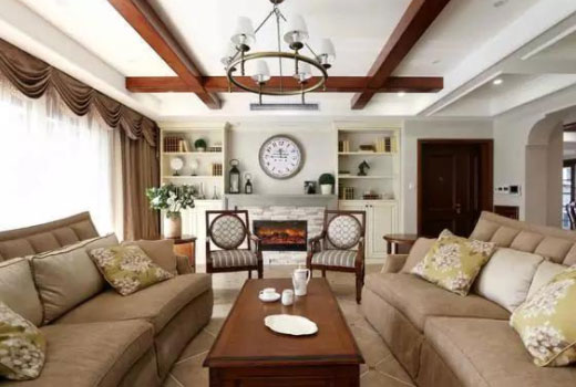 大气稳重的美式风格豪宅装修,给自己来点动力吧!