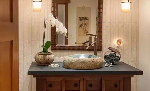 这些漂亮的卫生间浴室柜台盆,提升卫生间装修档次!