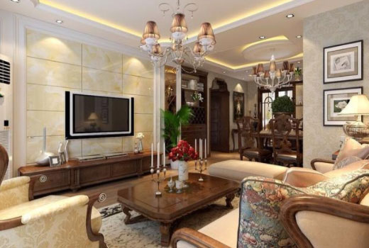 让人眼前一亮的欧式风格装修样板房,朋友们都说有档次!