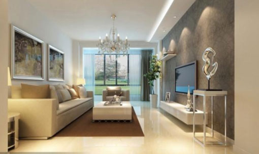 简洁大气的现代风格客厅装修案例，关键是预算还不高！