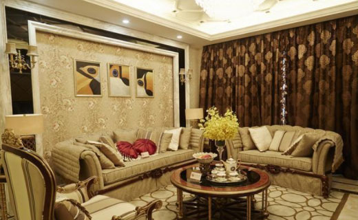 邻居家欧式风格装修奢华,业主群都说阳台装修最漂亮!