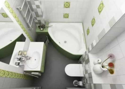 不到四平米的卫生间怎样装修?淋浴间、浴缸全配齐吧!