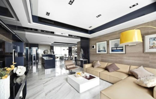 大气的现代风格三房装修案例，朋友却说天天在家住酒店！