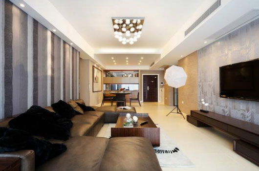 现代风格三房装修时尚前卫，朋友们都说装修值20万！