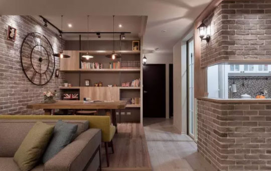 与众不同的英伦风格装修,厨房与餐厅装修很少见!