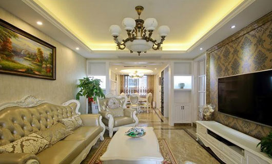 浪漫法式风情大三房装修,大家都说书房装修最醒目!