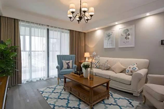 被朋友夸赞的美式风格三房装修,虽然简约却不失大气!