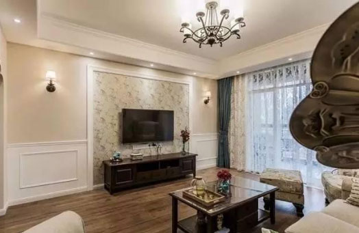 邻居美式风格装修大三房很大气,最喜欢的却是小书房!