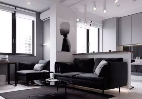 空间利用非常好的小户型公寓装修,色彩搭配堪称完美!