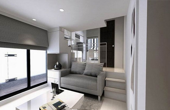 单身贵族简约时尚的复式小公寓装修,同龄人艳羡不已!