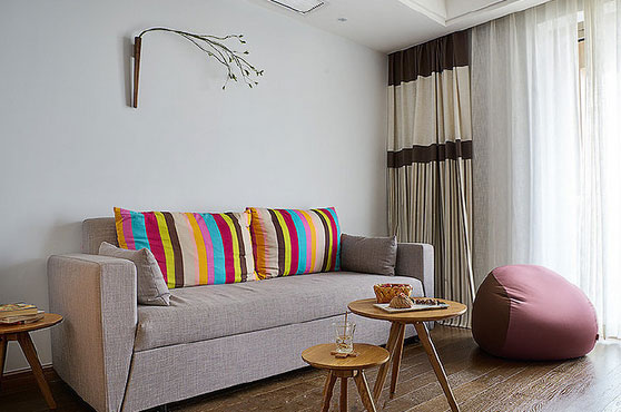 简洁舒适的单身公寓装修很惬意,单身狗的自由生活!