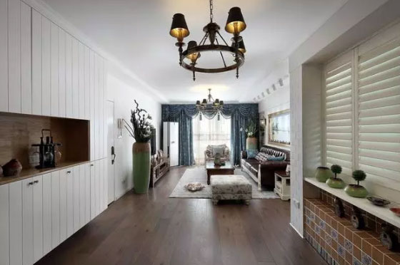 复古风格三房装修,朋友们都说有种东南亚的感觉!