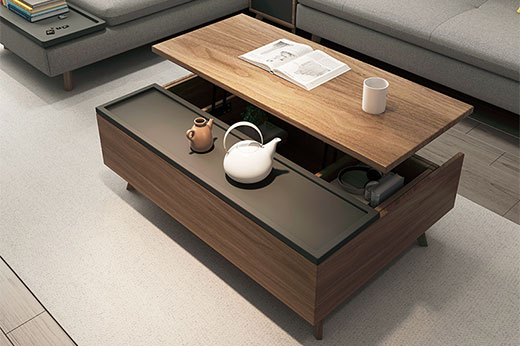 普通茶几太土功能少，这些多功能茶几也许你会喜欢呢？