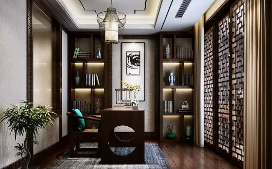 不知道怎样装修家里的书房?书香四溢的书房装修案例!