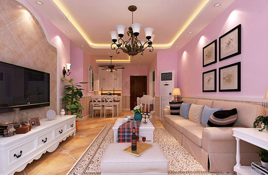 美式田园风格三房装修，开放式厨房加吧台设计很少见！喜欢吗？