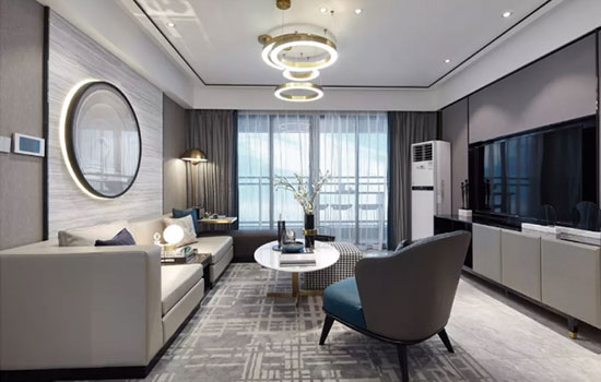 现代感超强的个性家居空间装修案例，优雅高级灰，令人无法抗拒！