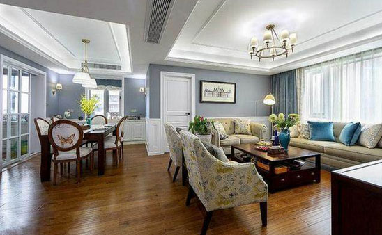 闺蜜美式风格大三房装修很大气,卧室满墙的衣柜,看着实在拥挤!