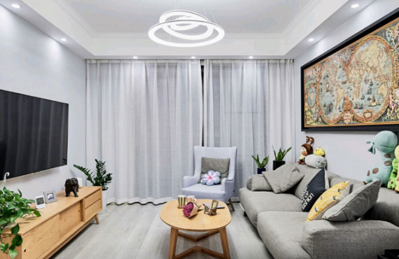 七夕乔迁新居,餐厅玻璃储物柜太实用,还有老婆想要的衣帽间!