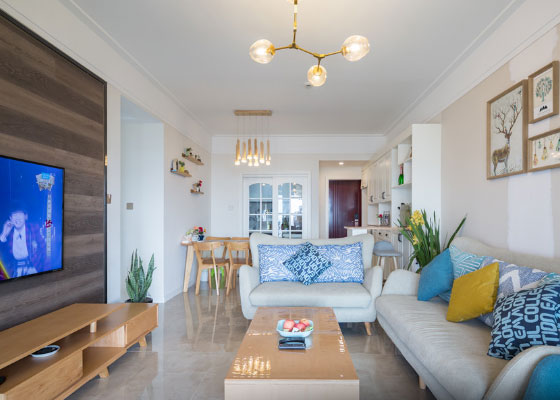 抠门老公清包装修三房,没有吊顶墙面刷白,邻居却说很不错!