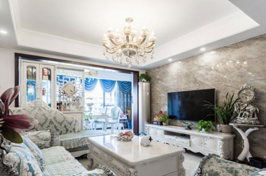 欧式风格三房装修有点土豪,阳台改餐厅真实用!真想住进去!