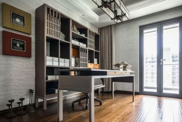 书房怎样装修?中式风格书房装修案例,演绎中国传统文化内涵!