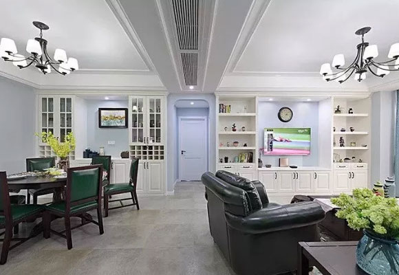客厅餐厅一体如何装修更美观?没有硬隔断的客餐厅装修案例!