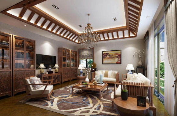 中式风格别墅装修设计效果图！自我膨胀了吗，居然敢看别墅？