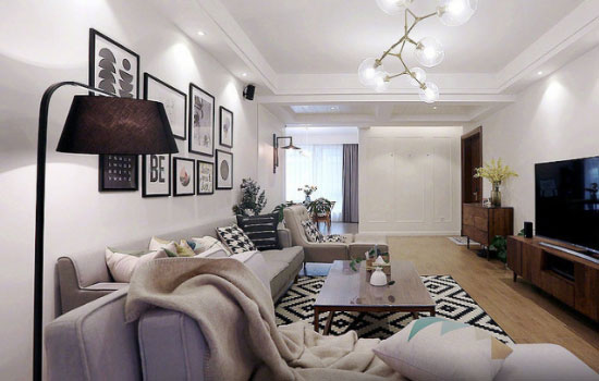 180㎡美式简约风格三房装修很接地气,古典与时尚的完美结合!