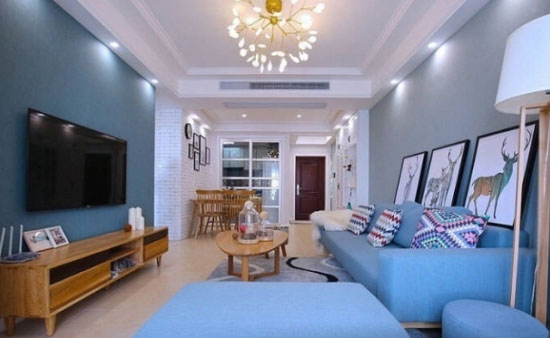 88㎡简约风格两房装修很另类,色彩搭配新颖独特,让人过目不忘!